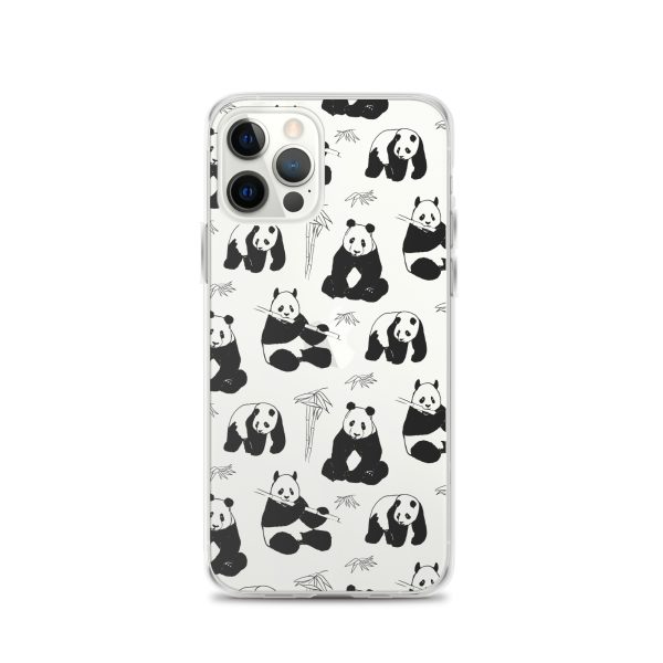 Panda Bears Bamboo iPhone Clear Case
