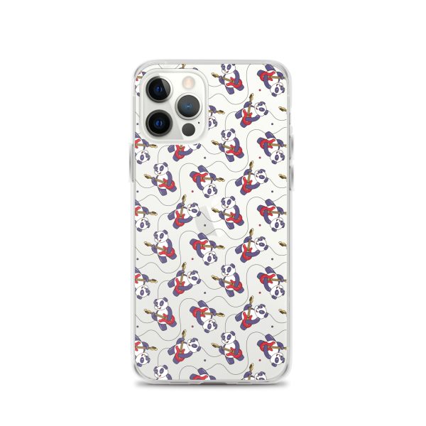 Panda Guitarist iPhone Clear Case