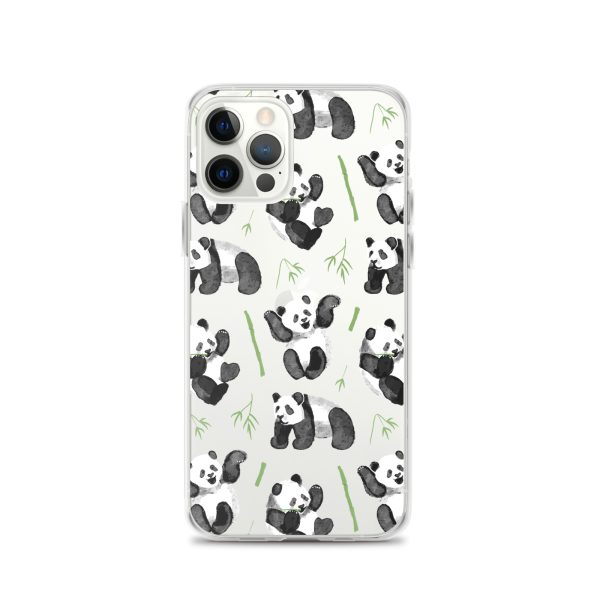 Watercolor Panda Bear iPhone Clear Case