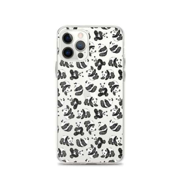 Watercolor Panda Bears iPhone Clear Case