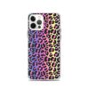 Neon Leopard iPhone Clear Case