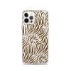 Tiger Print iPhone Clear Case