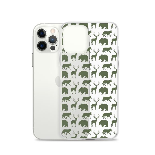 Animals Silhouette iPhone Clear Case