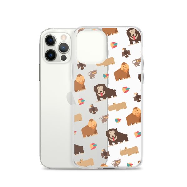 Asian Jungle Animals iPhone Clear Case
