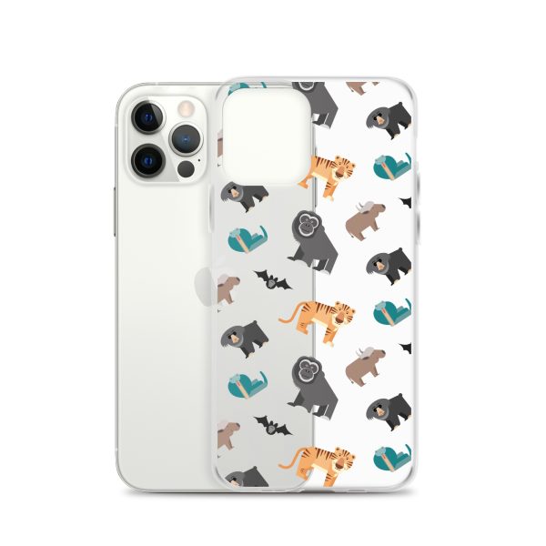 Asian Jungle Animals iPhone Clear Case