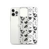 Black and White Halloween iPhone Clear Case