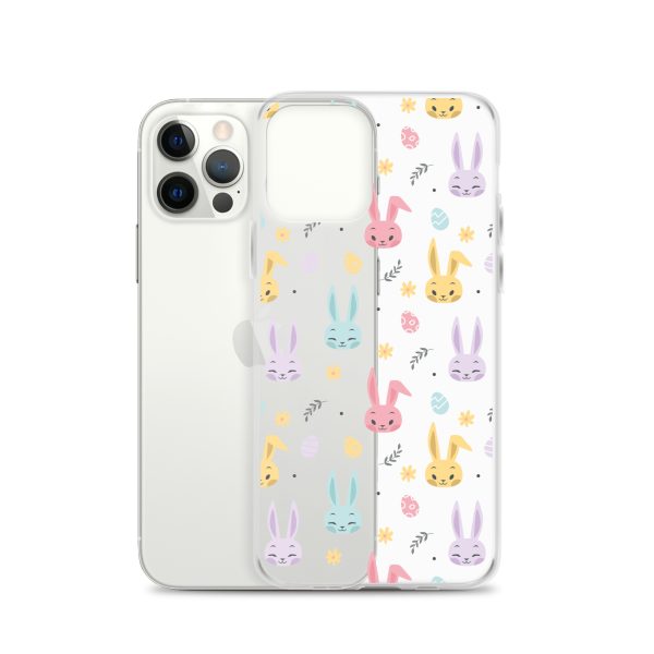 Colorful Bunnies Easter iPhone Clear Case