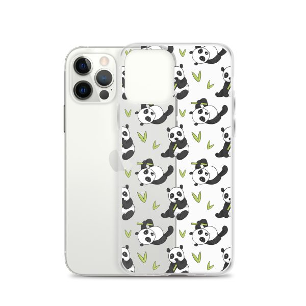 Cute Panda Bear iPhone Clear Case