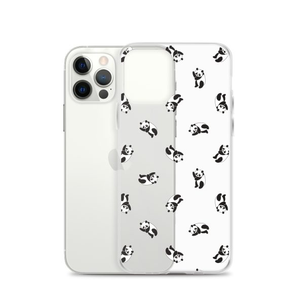 Cute Pandas iPhone Clear Case