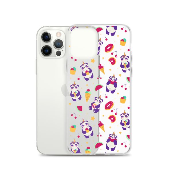 Cute Panda Sweets iPhone Clear Case