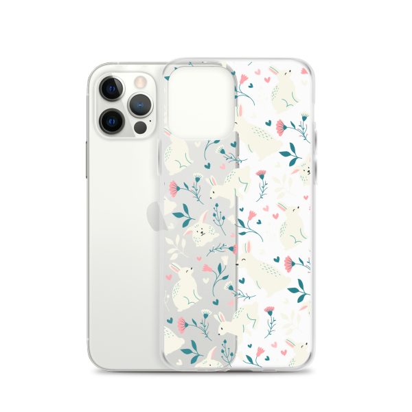 Easter Cute Rabbits iPhone Clear Case