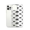 Monkey Silhouette iPhone Clear Case