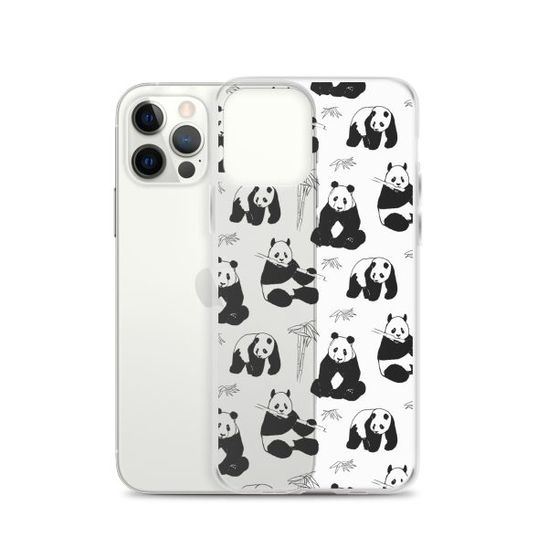 Panda Bears Bamboo iPhone Clear Case