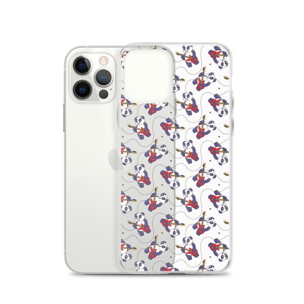 Panda Guitarist iPhone Clear Case