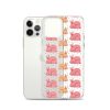 Pink Bunnies iPhone Clear Case