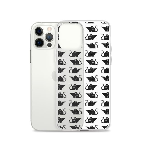 Rat Silhouette iPhone Clear Case