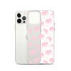 Seamless Elephant Silhouette iPhone Clear Case