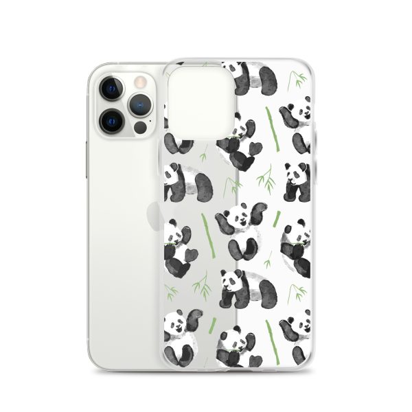 Watercolor Panda Bear iPhone Clear Case