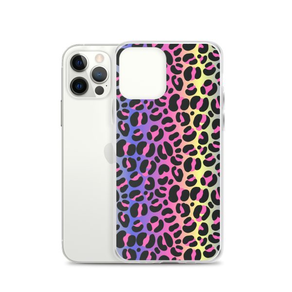 Neon Leopard iPhone Clear Case