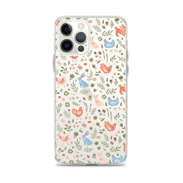 Bunnies and Hens Easter iPhone Clear Case