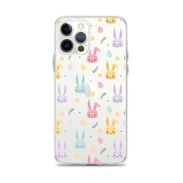 Colorful Bunnies Easter iPhone Clear Case