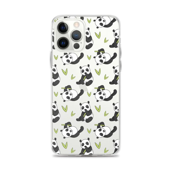 Cute Panda Bear iPhone Clear Case