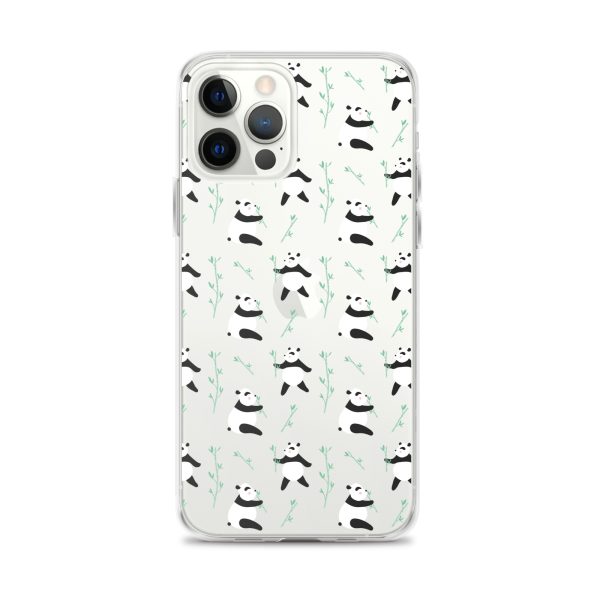 Cute Panda iPhone Clear Case