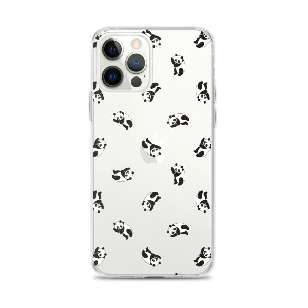 Cute Pandas iPhone Clear Case