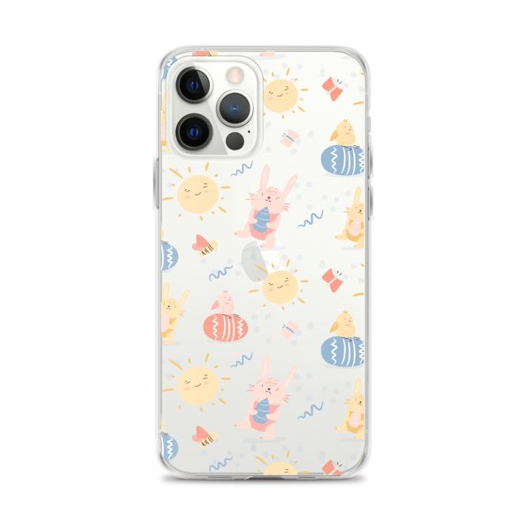 Easter Egg and Bunnies iPhone Clear Case