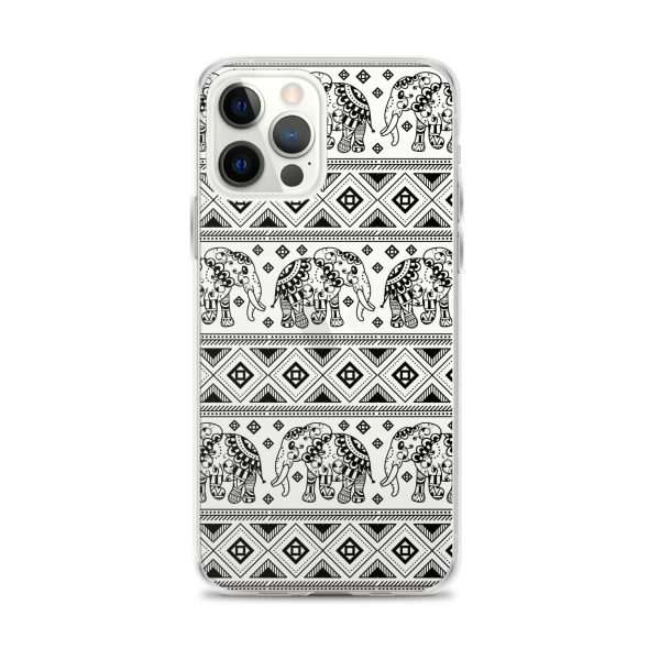 Elephant Mandala iPhone Clear Case