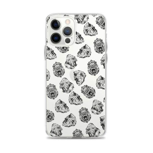 Illustrated Gorilla Seamless iPhone Clear Case