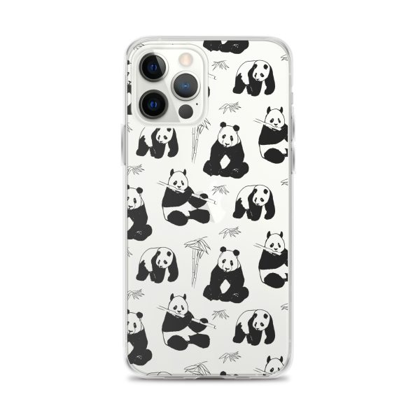 Panda Bears Bamboo iPhone Clear Case