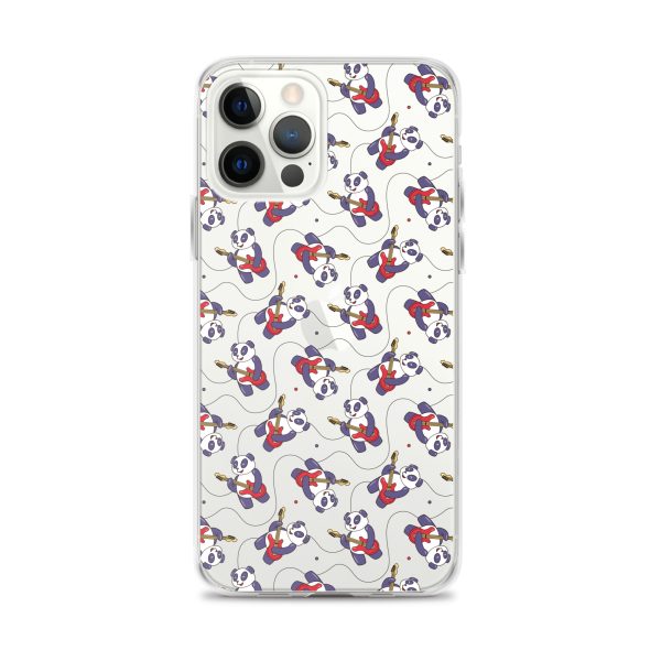 Panda Guitarist iPhone Clear Case