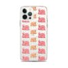 Pink Bunnies iPhone Clear Case