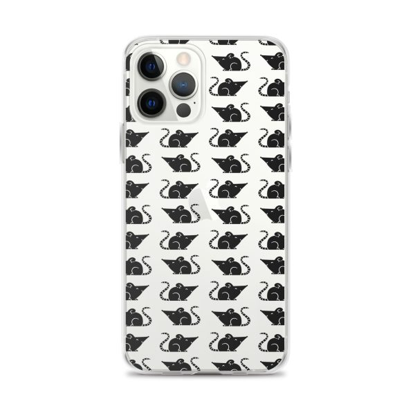 Rat Silhouette iPhone Clear Case