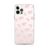 Seamless Elephant Silhouette iPhone Clear Case