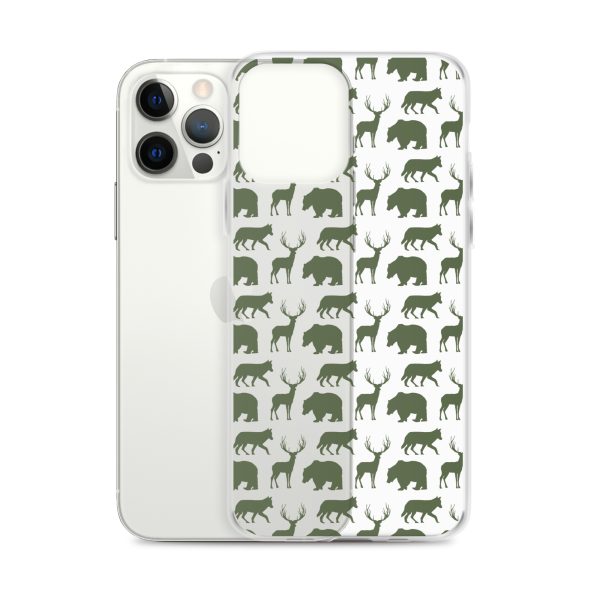 Animals Silhouette iPhone Clear Case