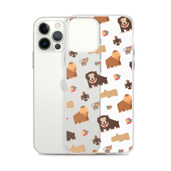 Asian Jungle Animals iPhone Clear Case