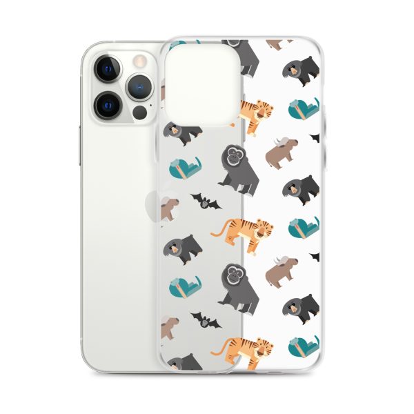Asian Jungle Animals iPhone Clear Case