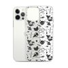 Black and White Halloween iPhone Clear Case