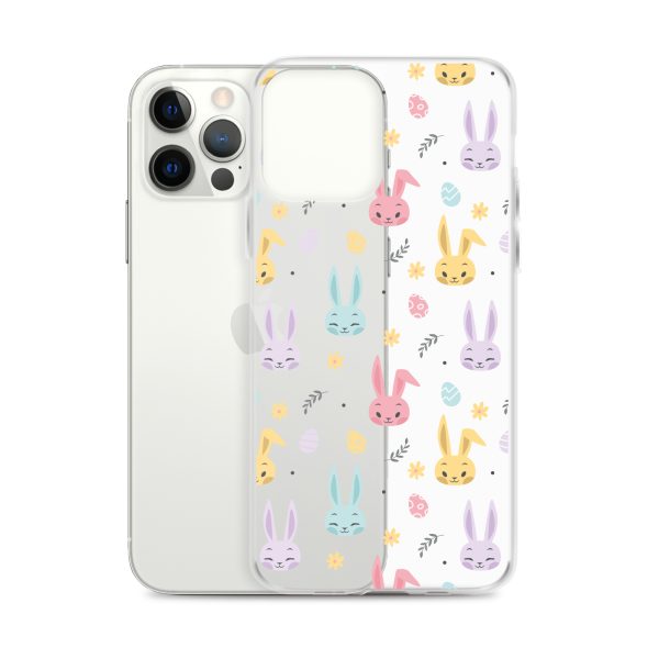 Colorful Bunnies Easter iPhone Clear Case