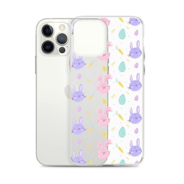 Cute Easter Bunnies iPhone Clear Case