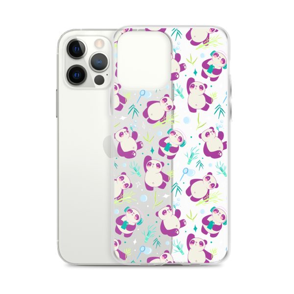 Cute Panda Bamboo iPhone Clear Case