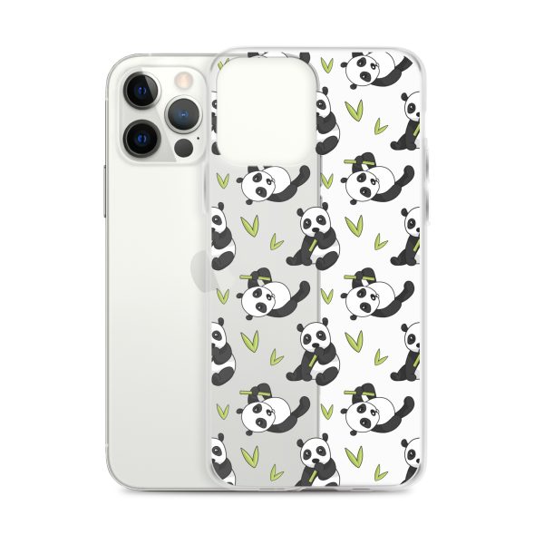 Cute Panda Bear iPhone Clear Case