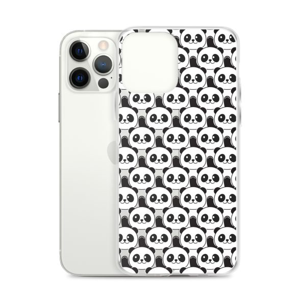 Cute Panda Bears iPhone Clear Case