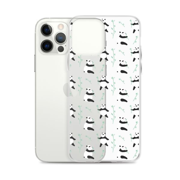 Cute Panda iPhone Clear Case