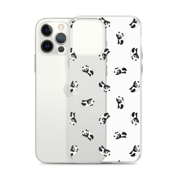 Cute Pandas iPhone Clear Case