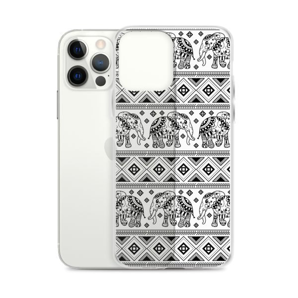 Elephant Mandala iPhone Clear Case