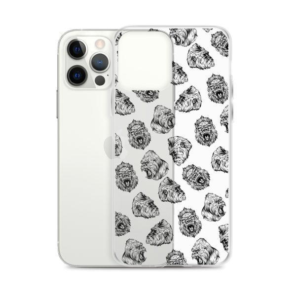 Illustrated Gorilla Seamless iPhone Clear Case