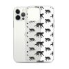 Monkey Silhouette iPhone Clear Case